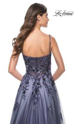 La Femme 32185 Formal Prom Dress -SIMPLY DRESS SALE 32185 Navy B2