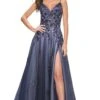 La Femme 32185 Formal Prom Dress 2 La Femme 32185 Formal Prom Dress -SIMPLY DRESS SALE 32185 Navy F