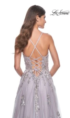 La Femme 32200 Formal Prom Dress -SIMPLY DRESS SALE 32200 LavenderGray B2