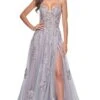 La Femme 32200 Formal Prom Dress -SIMPLY DRESS SALE 32200 LavenderGray F