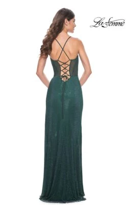 La Femme 32247 Formal Prom Dress -SIMPLY DRESS SALE 32247 DarkEmerald B