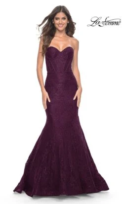 La Femme 32249 Formal Prom Dress 21 La Femme 32249 Formal Prom Dress -SIMPLY DRESS SALE 32249 DarkBerry F