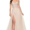 La Femme 32271 Formal Prom Dress -SIMPLY DRESS SALE 32271 Champagne F