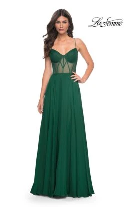 La Femme 32296 Formal Prom Dress -SIMPLY DRESS SALE 32296 Emerald F2