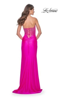 La Femme 32326 Formal Prom Dress -SIMPLY DRESS SALE 32326 HotFuchsia B