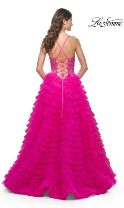 La Femme 32334 Formal Prom Dress -SIMPLY DRESS SALE 32334 HotFuchsia B