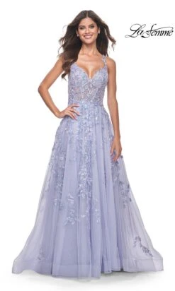 La Femme 32349 Formal Prom Dress 9 La Femme 32349 Formal Prom Dress -SIMPLY DRESS SALE 32349 LightPeriwinkle F2