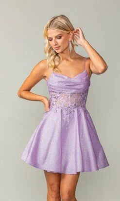 Dancing Queen Short Party Dress 3386 -SIMPLY DRESS SALE 3386lilac 3 crop