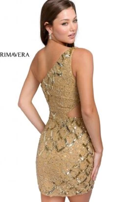 Short Homecoming Dress By Primavera 3504 -SIMPLY DRESS SALE 3504 GOLD 2 scaled 1