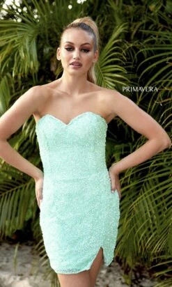 Short Homecoming Dress By Primavera 3899 -SIMPLY DRESS SALE 3899MINT