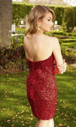 Short Homecoming Dress By Primavera 3899 -SIMPLY DRESS SALE 3899RED 1 6