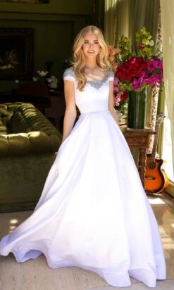 Ava Presley Long Formal Dress 39322 -SIMPLY DRESS SALE 39322WHITE0297