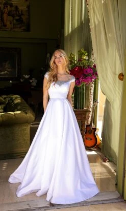 Ava Presley Long Formal Dress 39322 -SIMPLY DRESS SALE 39322WHITE0341