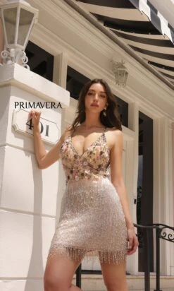 Short Homecoming Dress By Primavera 4044 -SIMPLY DRESS SALE 4044BLUSH 9