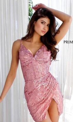 Primavera Short Party Dress 4202 -SIMPLY DRESS SALE 4202ROSEGOLD0153