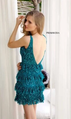 Primavera Short Party Dress 4203 25 Primavera Short Party Dress 4203 -SIMPLY DRESS SALE 4203TEAL00131
