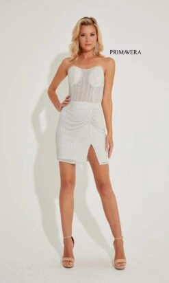 Primavera Short Party Dress 4206 -SIMPLY DRESS SALE 4206IVORY01