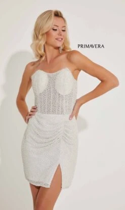 Primavera Short Party Dress 4206 -SIMPLY DRESS SALE 4206IVORY02