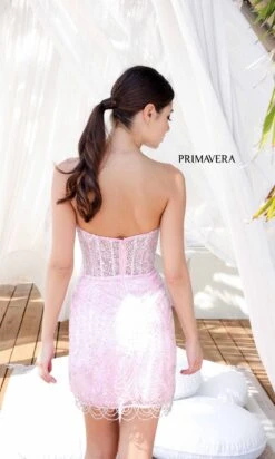 Primavera Short Party Dress 4213 -SIMPLY DRESS SALE 4213PINK0031