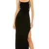 Mac Duggal Long Formal Dress 42154 -SIMPLY DRESS SALE 42154 Black AB