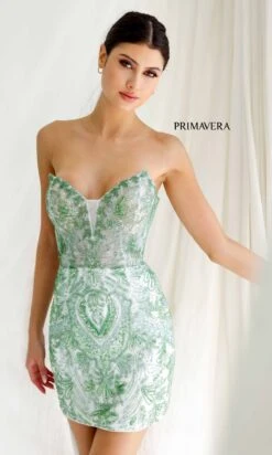 Primavera Short Party Dress 4226 -SIMPLY DRESS SALE 4226IVORY0160