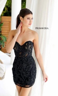 Primavera Short Party Dress 4227 -SIMPLY DRESS SALE 4227BLACK0190