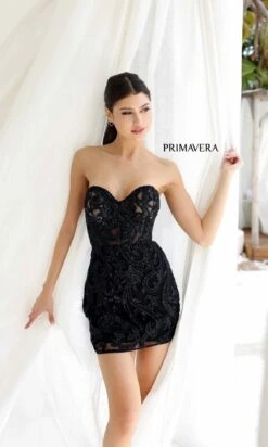 Primavera Short Party Dress 4227 -SIMPLY DRESS SALE 4227BLACK0208