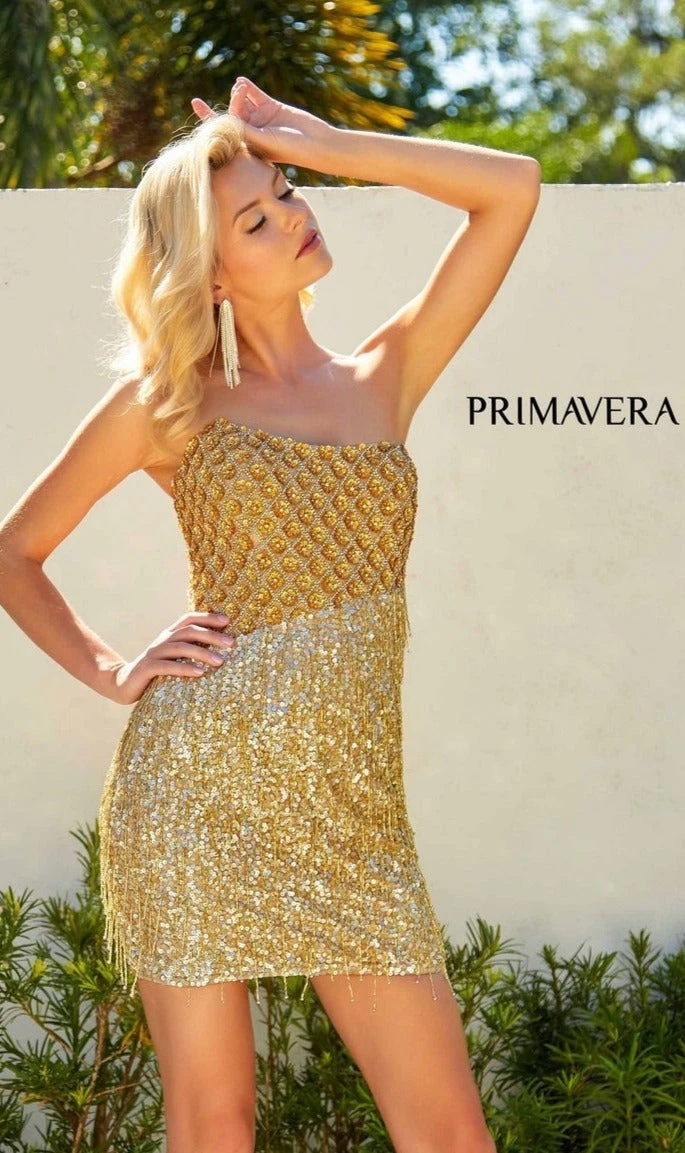 Primavera Short Party Dress 4229 5 Primavera Short Party Dress 4229 - Image 3