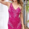 Primavera Short Party Dress 4232 -SIMPLY DRESS SALE 4232MAGENTA0100