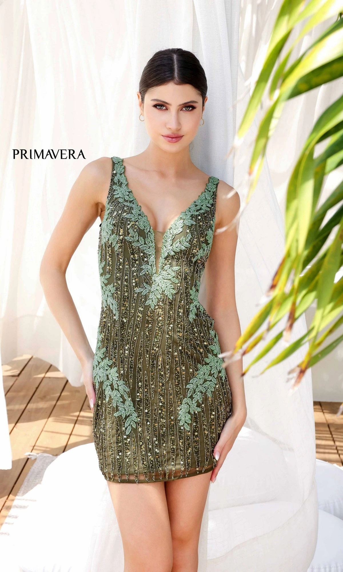 Primavera Short Party Dress 4232 6 Primavera Short Party Dress 4232 - Image 4
