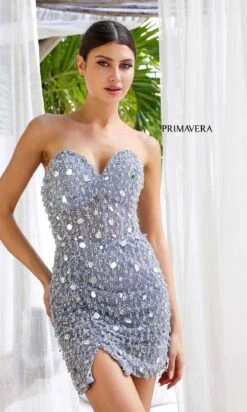 Primavera Short Party Dress 4252 -SIMPLY DRESS SALE 4252SILVER00021