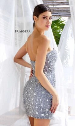 Primavera Short Party Dress 4252 -SIMPLY DRESS SALE 4252SILVER0018