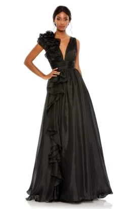 Mac Duggal Long Formal Dress 48856 -SIMPLY DRESS SALE 48856 Black AB