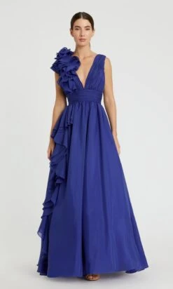 Mac Duggal Long Formal Dress 48856 -SIMPLY DRESS SALE 48856 Cobalt AB
