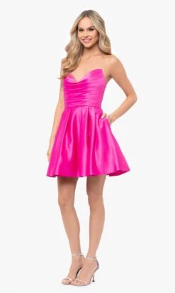 Blondie Nites Short Party Dress 4914bn 33 Blondie Nites Short Party Dress 4914bn -SIMPLY DRESS SALE 4914BN HOT PINK 0542 5