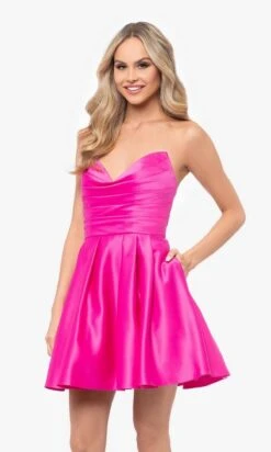 Blondie Nites Short Party Dress 4914bn 34 Blondie Nites Short Party Dress 4914bn -SIMPLY DRESS SALE 4914BN HOT PINK 0542 5 crop