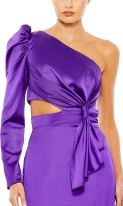 Mac Duggal Long Formal Dress 49570 -SIMPLY DRESS SALE 49570 Purple CL