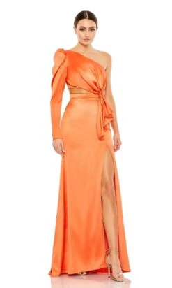 Mac Duggal Long Formal Dress 49570 -SIMPLY DRESS SALE 49570 Tangerine AB