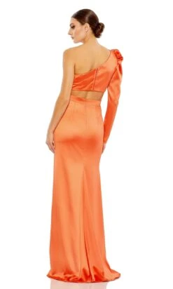 Mac Duggal Long Formal Dress 49570 -SIMPLY DRESS SALE 49570 Tangerine BK
