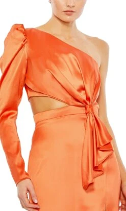 Mac Duggal Long Formal Dress 49570 -SIMPLY DRESS SALE 49570 Tangerine CL