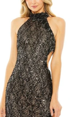 Mac Duggal Long Formal Dress 49679 -SIMPLY DRESS SALE 49679 BlackSilver CL