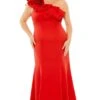 Mac Duggal Long Plus-Size Formal Dress 49707 -SIMPLY DRESS SALE 49707 Red AB