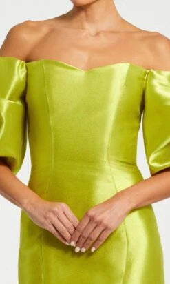 Mac Duggal Long Formal Dress 50677 -SIMPLY DRESS SALE 50677 Chartreuse CL