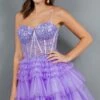 Cinderella Couture Short Party Dress 5133j -SIMPLY DRESS SALE 5133J Lilac 2