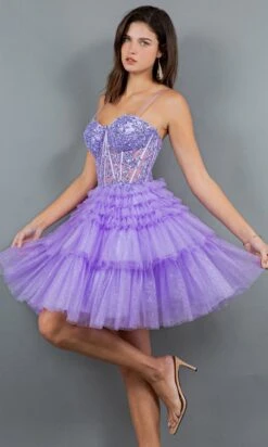 Cinderella Couture Short Party Dress 5133j -SIMPLY DRESS SALE 5133J Lilac 4