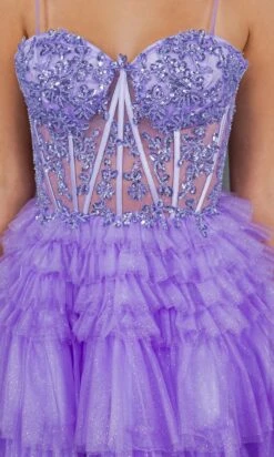 Cinderella Couture Short Party Dress 5133j -SIMPLY DRESS SALE 5133J Lilac 6