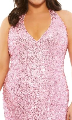 Mac Duggal Long Plus-Size Formal Dress 5314 -SIMPLY DRESS SALE 5314 IcePink CL