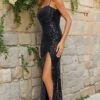 Blondie Nites Long Formal Dress 5327BN 1 Blondie Nites Long Formal Dress 5327BN -SIMPLY DRESS SALE 5327BN Black