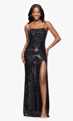 Blondie Nites Long Formal Dress 5327BN -SIMPLY DRESS SALE 5327BN Black 3477