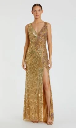 Mac Duggal Long Formal Dress 5473 -SIMPLY DRESS SALE 5473 Gold AB e771aac3 65ee 4dc6 98eb 00819e34e341